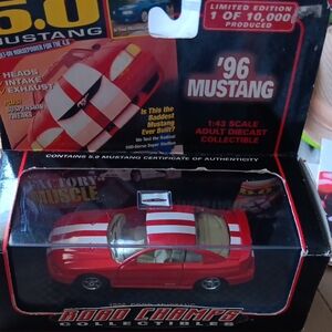 Road Champs 1996 Mustang Diecast Model - Red